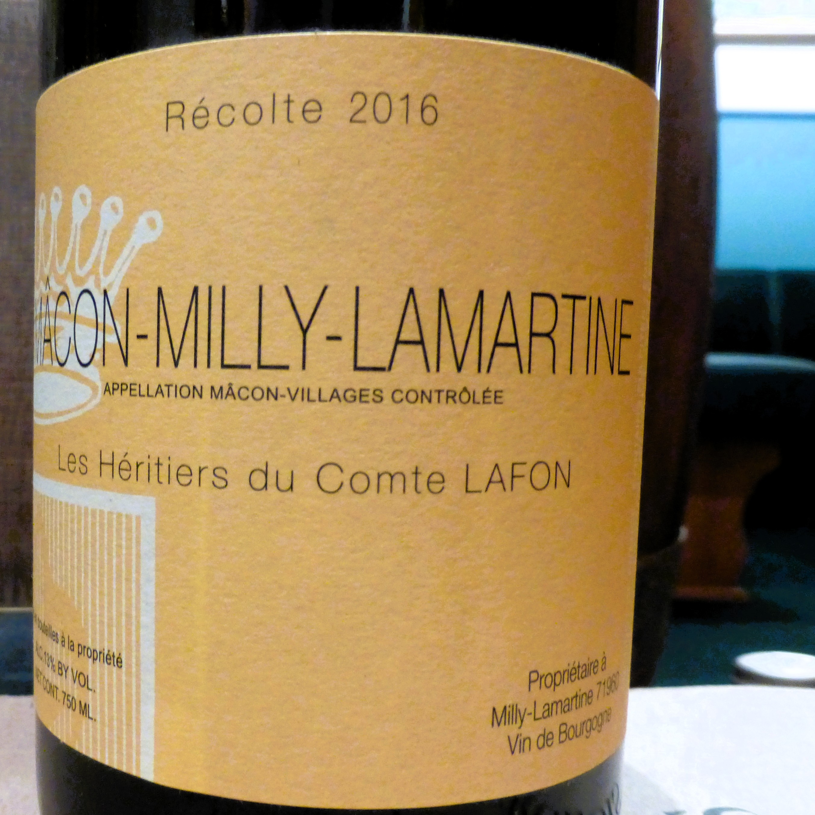 2016 Mâcon-Milly-Lamartine - Les Héritiers du Comte LAFON