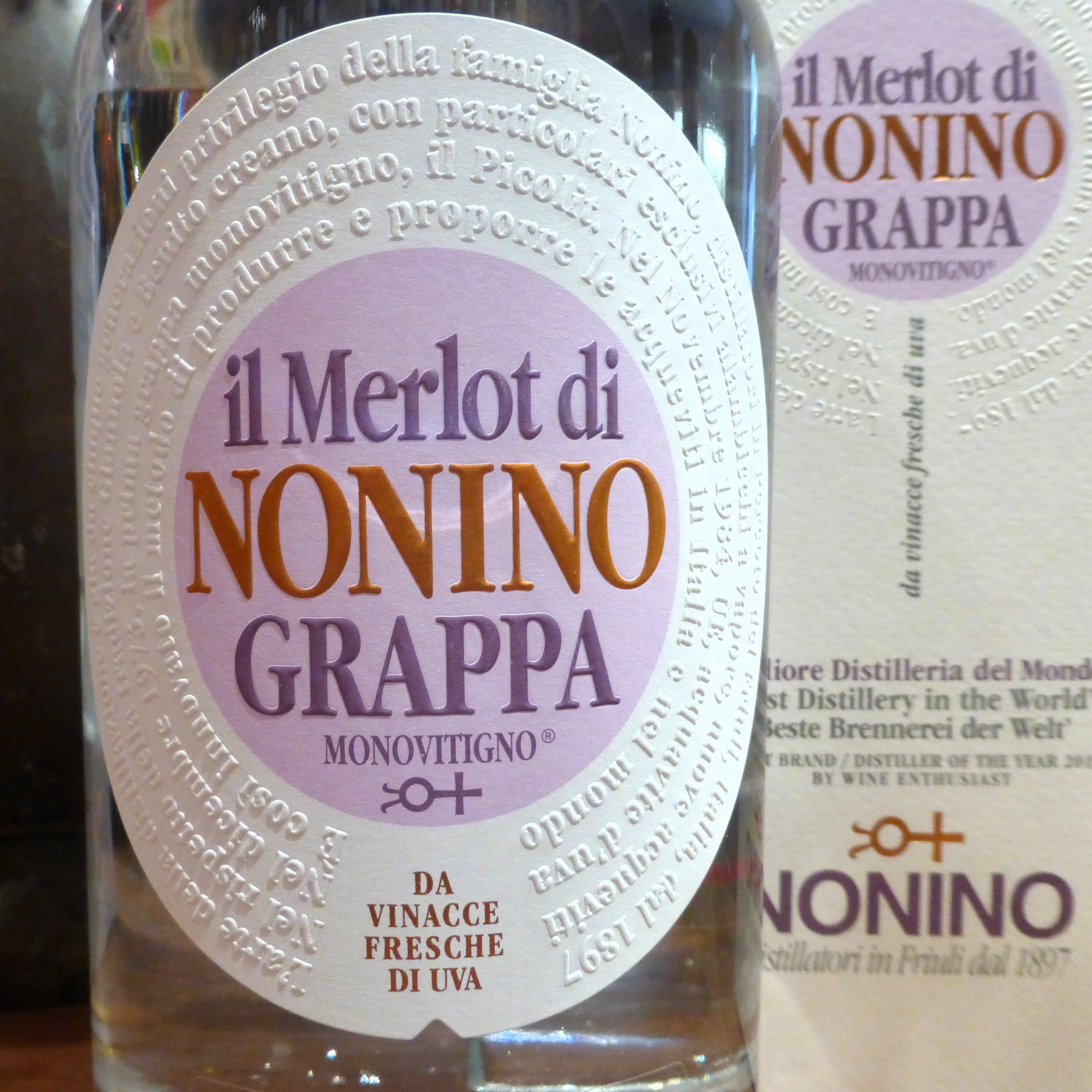 Il Merlot di Nonino, Grappa Monovitigno